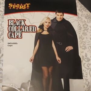 Spirit Black Collared Cape